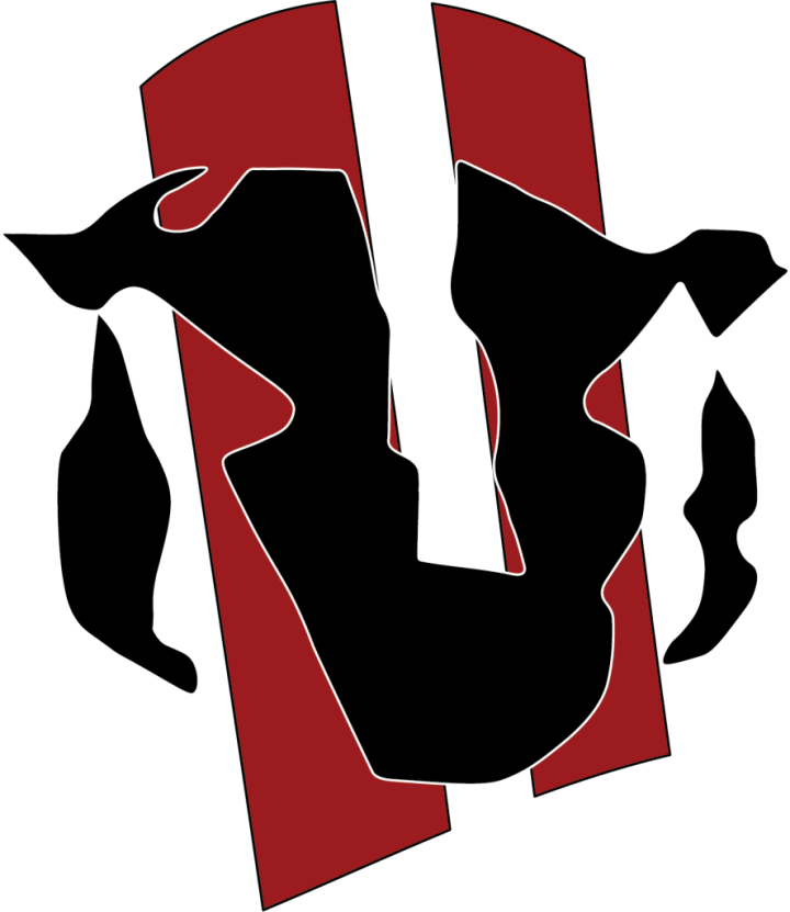 An image of the Badger Stripes logo, a black and white-striped badger face on top of red stripes.