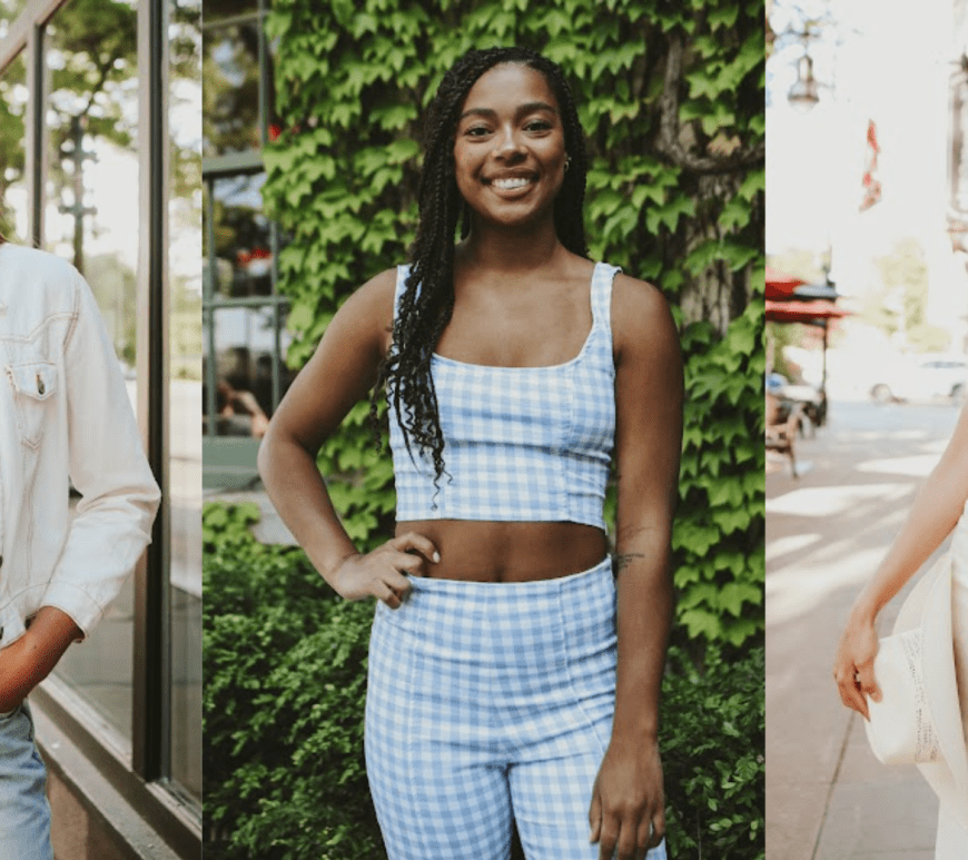 A photo of Wisconsin volleyball players Anna Smrek, Sydney Reed and CC Crawford.