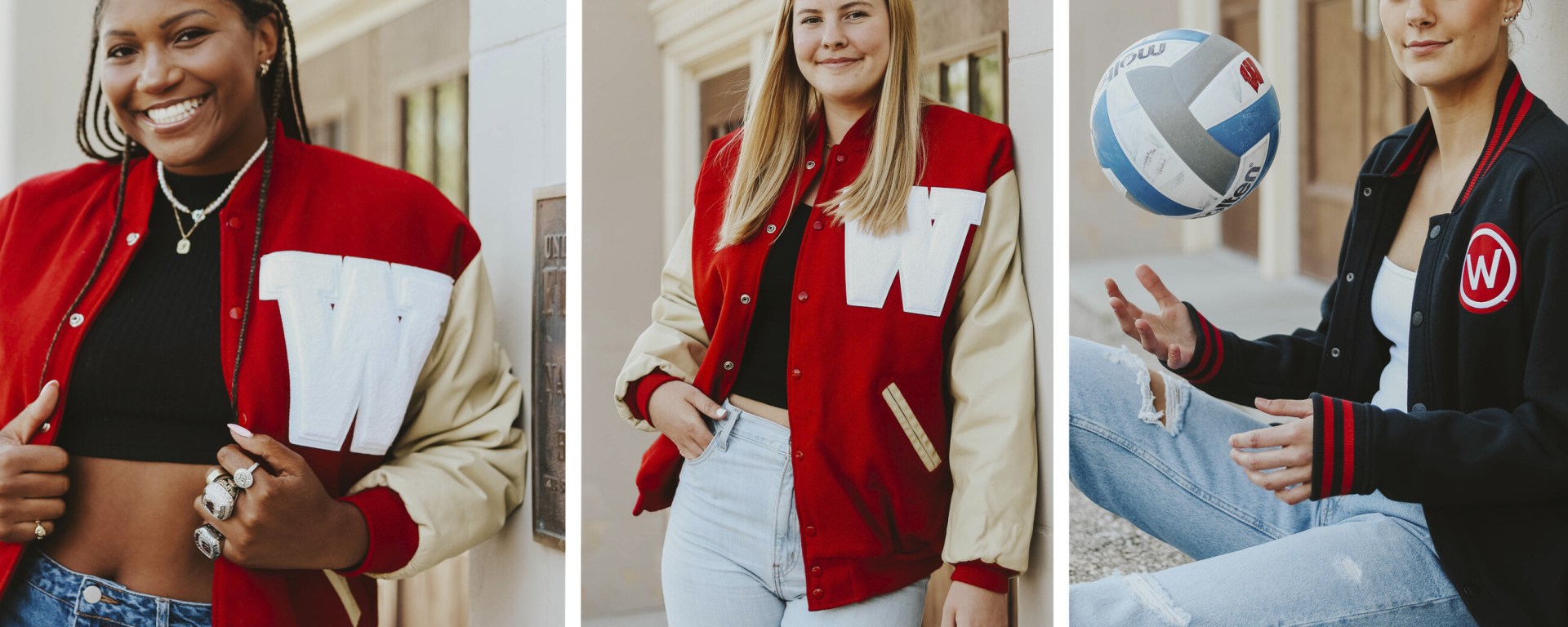 Team photos (from left to right) of Devyn Robinson, Sarah Franklin and Izzy Ashburn.